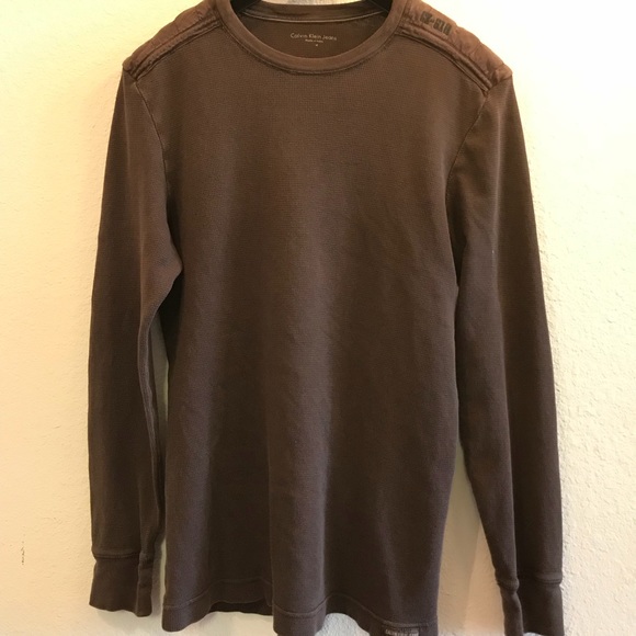 Calvine Klein Men’s brown long sleeve - Picture 2 of 3